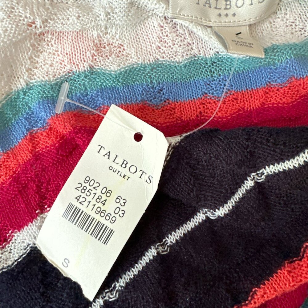 Talbots Multicolor Striped Cardigan - Picture 5 of 5